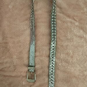 Silver Studded Women's Belt